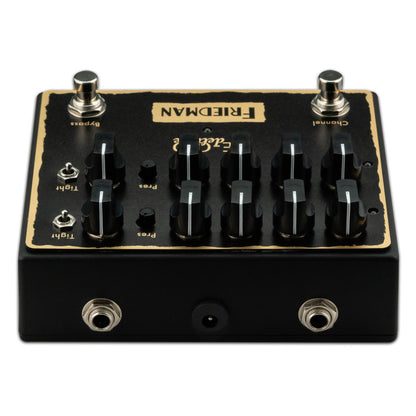 Friedman BE-OD Deluxe dual pushbutton overdrive guitar effects pedal