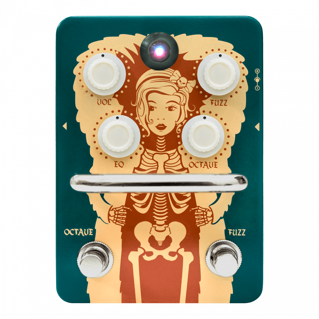 Orange Fur Coat Fuzz overdrive guitar effects pedal