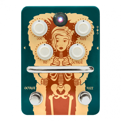 Orange Fur Coat Fuzz overdrive guitar effects pedal