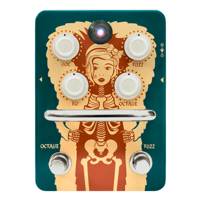 Orange Fur Coat Fuzz overdrive guitar effects pedal