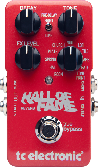 TC Electronics Hall of Fame Reverb guitar effects pedal