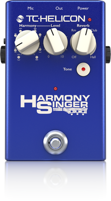 TC Helicon Harmony Singer 2 vocal harmony reverb and tone effects pedal