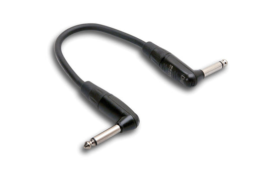 Hosa Pro Guitar Patch Cable REAN Right-angle to Same HGTR-000.5RR 6 "