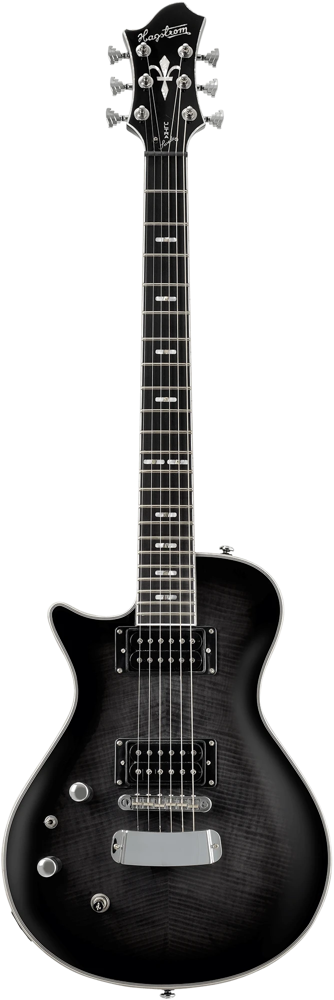 Hagstrom Ultra Swede Left hand Cosmic Black Burst Guitar with Case