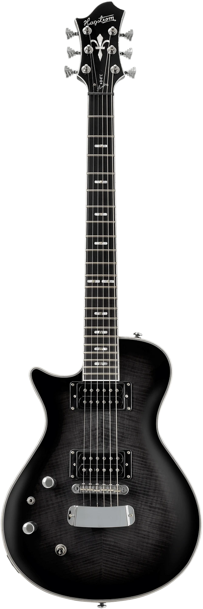Hagstrom Ultra Swede Left hand Cosmic Black Burst Guitar with Case