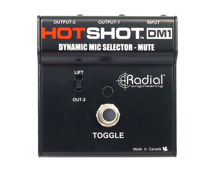 Radial HotShot DM-1 Dynamic Microphone Mute Switch Open Box