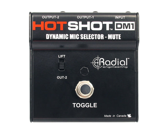 Radial HotShot DM-1 Dynamic Microphone Mute Switch Open Box