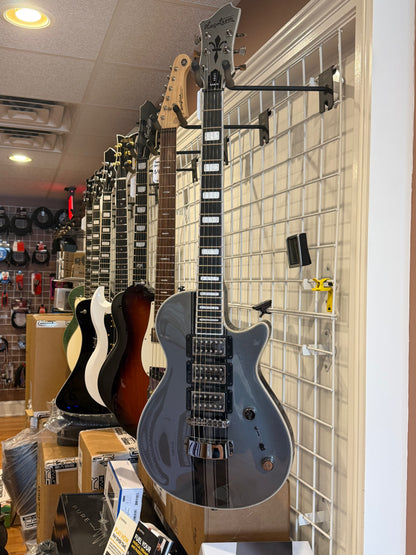 Hagstrom Ultra Max GT CBG Carbonized Grey Guitar with Case open box