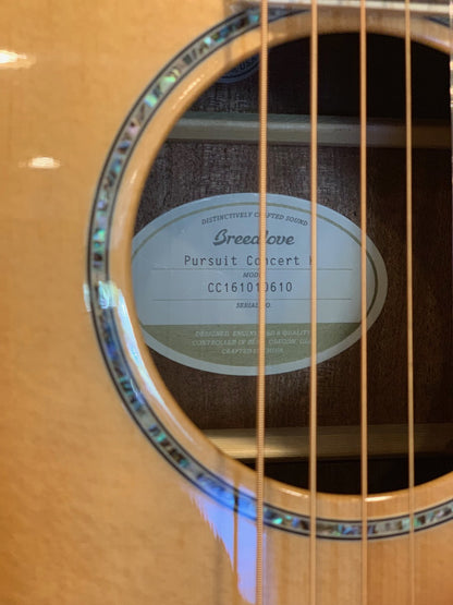 Breedlove Pursuit Concert Koa Acoustic Guitar with Bag