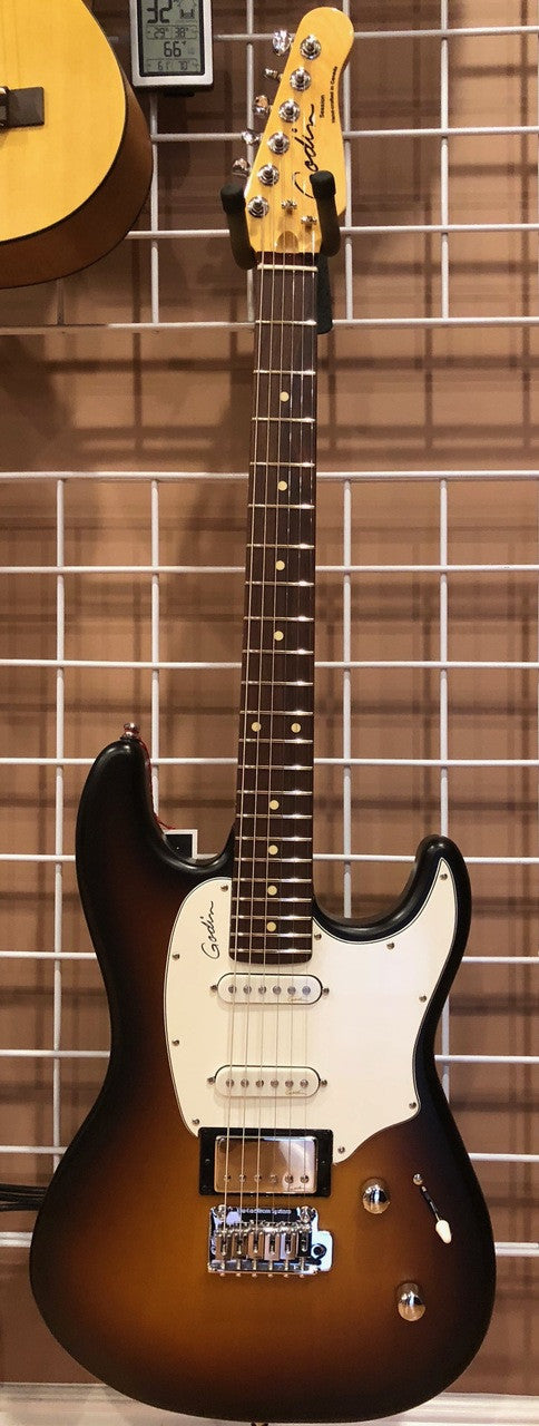 Godin Session Vintage Burst SG RN electric guitar with bag 033928