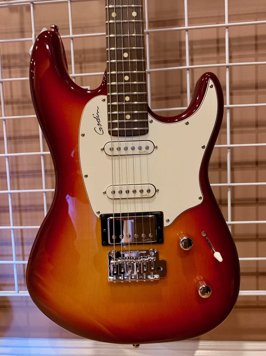 Godin Session Cherry Burst Electric Guitar HG RN with Bag