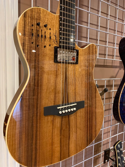 Godin A6 Ultra Koa HG SF acoustic electric guitar with bag Factory Blemished