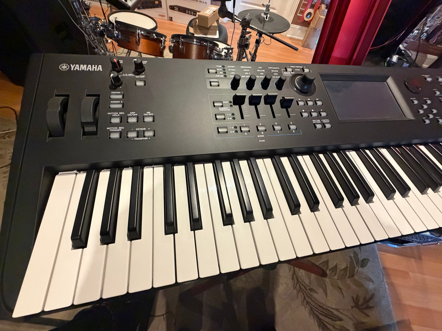 Yamaha MODX7+ 76 Semi-weighted Key Synthesizer used