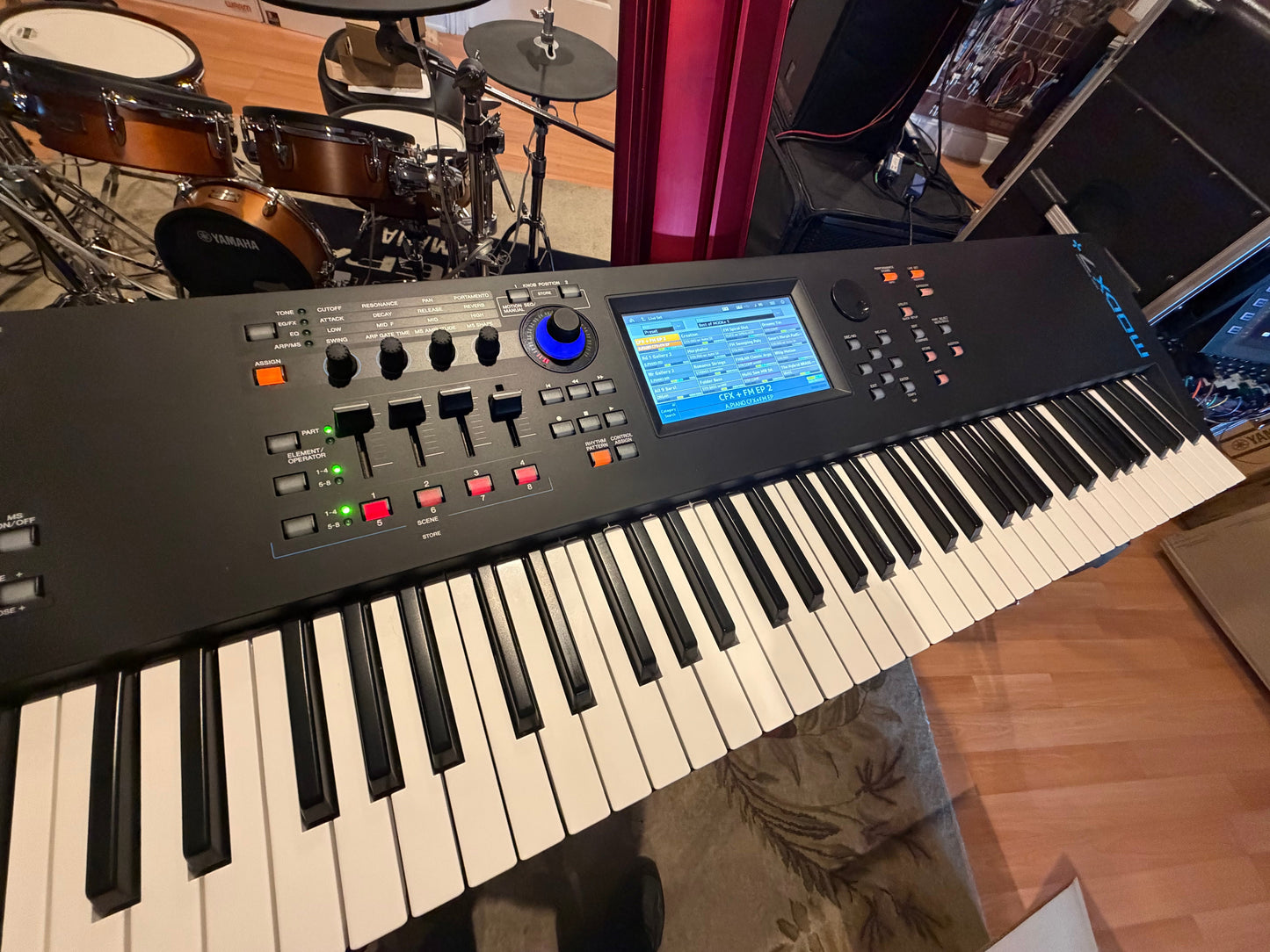 Yamaha MODX7+ 76 Semi-weighted Key Synthesizer used