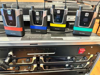 4 channel in-ear rig 12 battery charger antenna combiner rack case