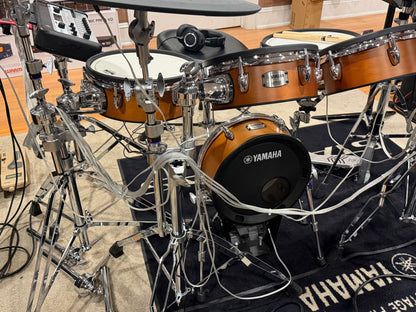Yamaha DTX10K-X Electronic Kit Wood-Shell TCS Pads DTX-PROX Module upgraded hardware stands