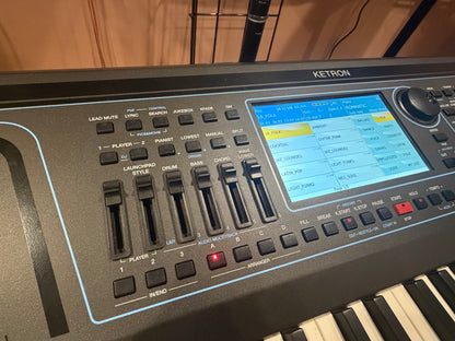 Ketron SD9 Pro 76 key arranger workstation used