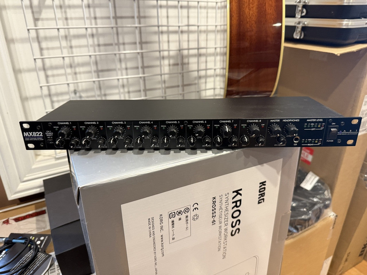 ART MX822 Stereo Rackmount Mixer used