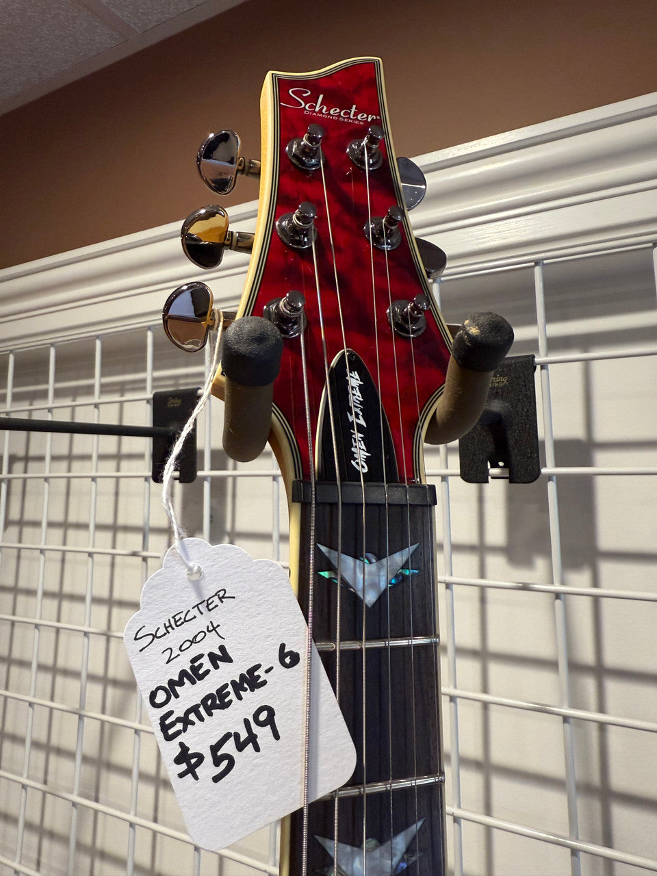 Schecter Omen Extreme-6 Black Cherry 2004 Guitar open box