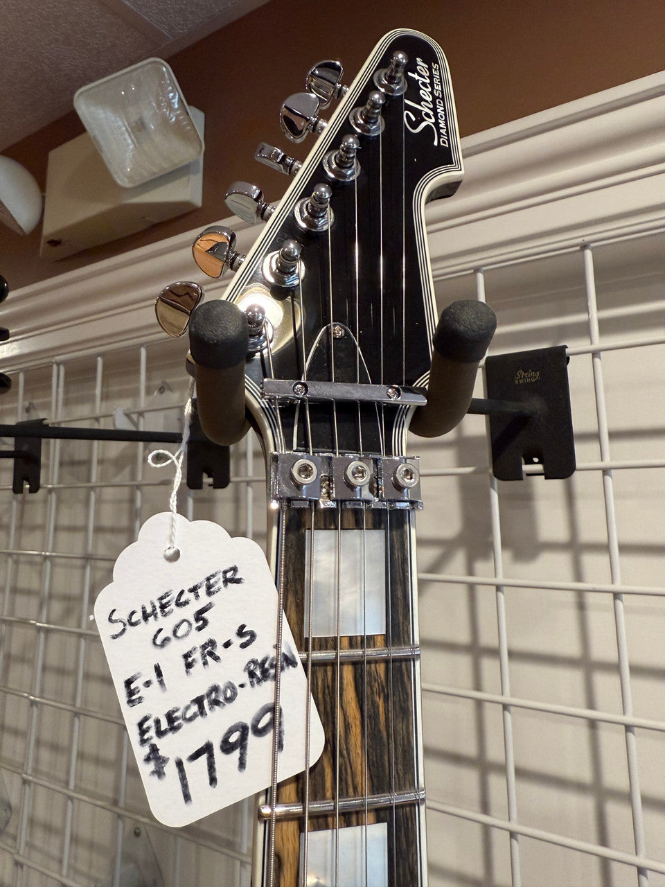 Schecter E-1 FR-S Electro-Resin Gloss Natural 605 guitar open box