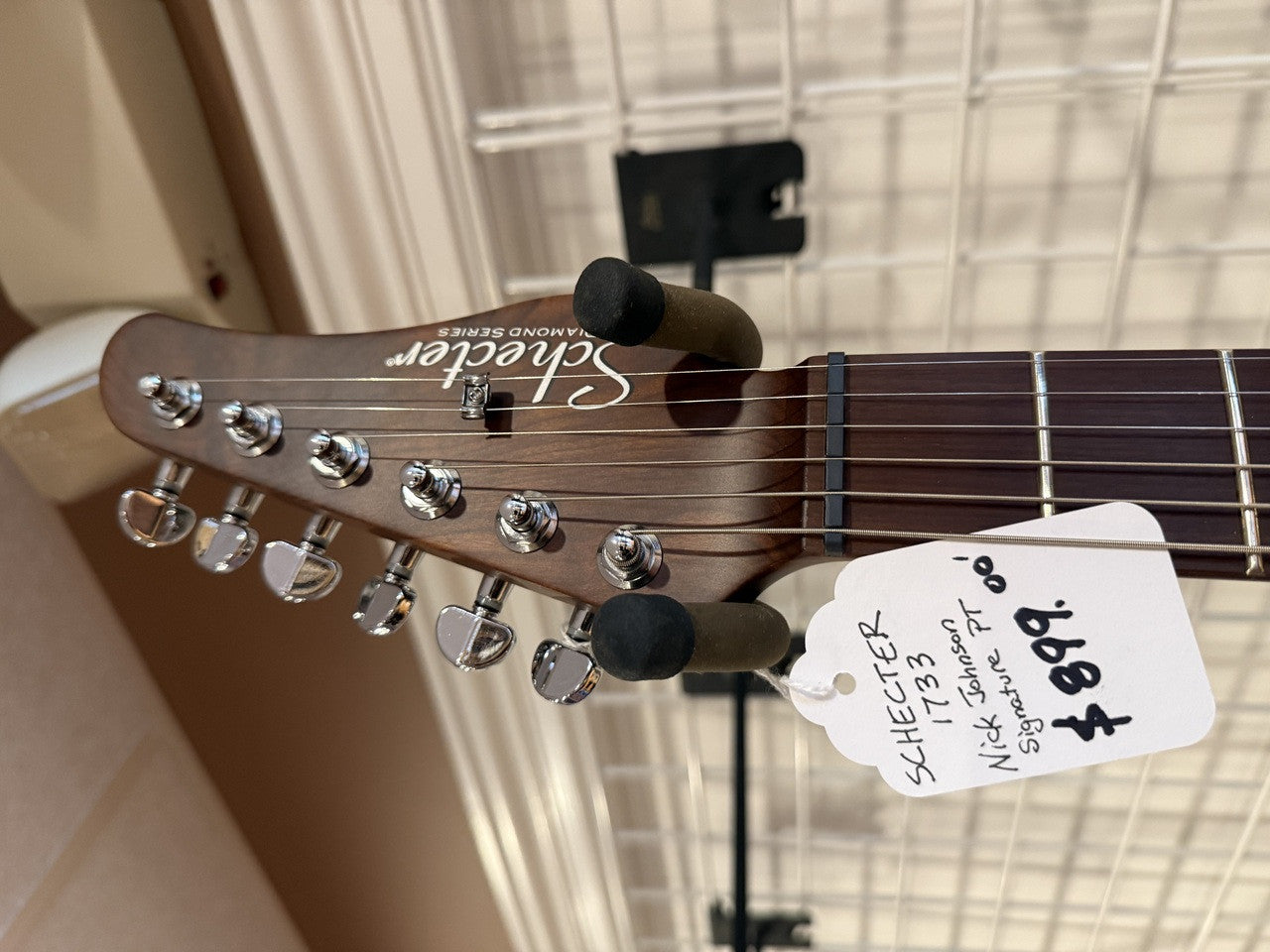 Schecter Nick Johnston Signature PT Atomic Ink 1733 guitar open box