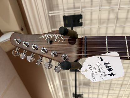 Schecter Nick Johnston Signature PT Atomic Ink 1733 guitar open box