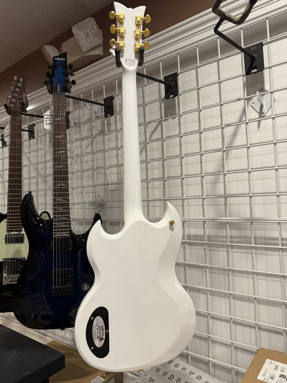 Schecter ZV-H6LLYW66D Zacky Vengeance Signature Electric Guitar - Gloss White open box