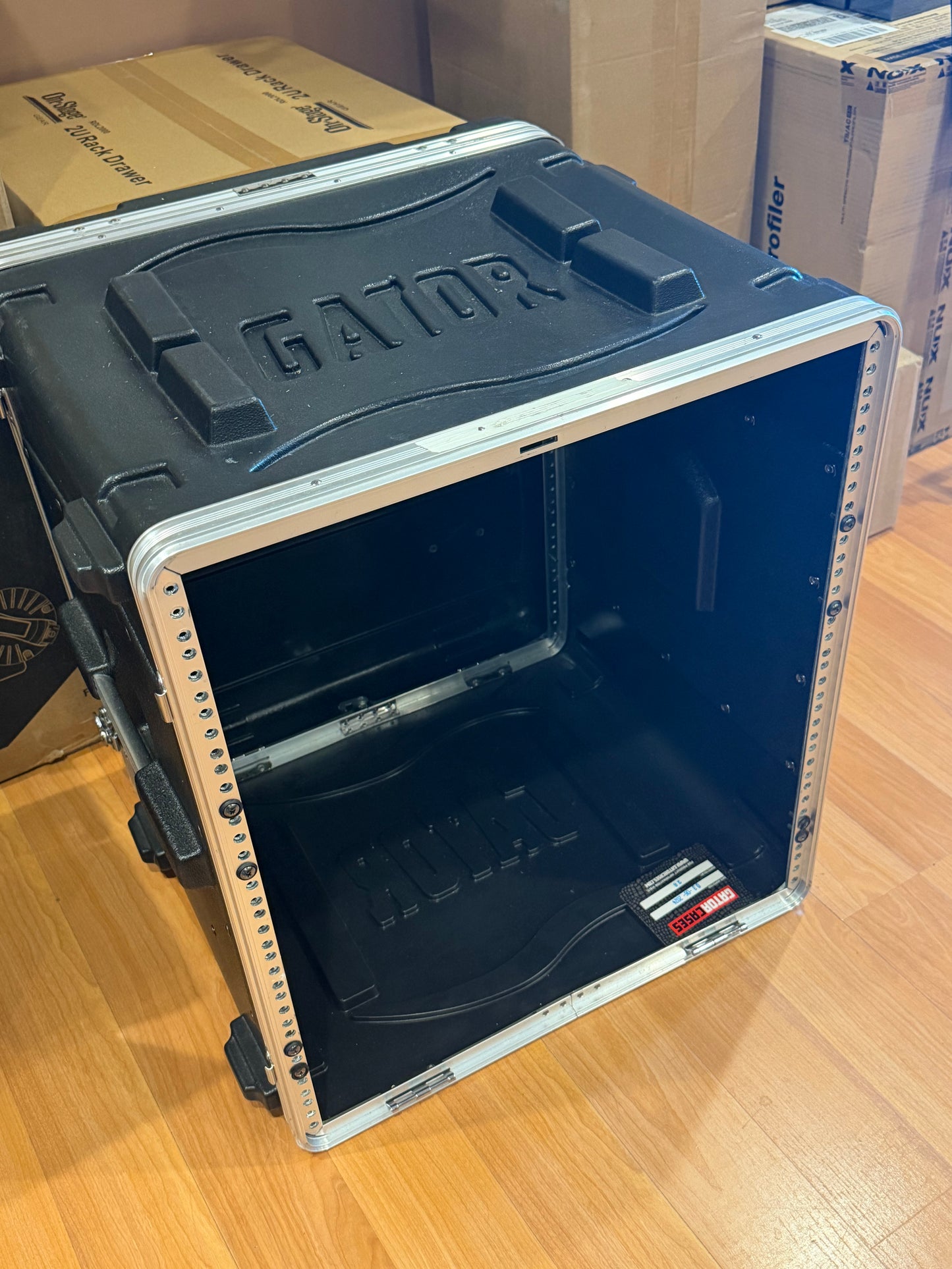 Gator 12U Audio Rack Standard GR-12L Case Black
