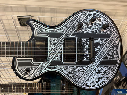 Schecter Solo-II Pryzm Palladium Gloss Black Guitar open box