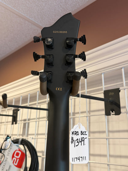Hagstrom Krona KRO BCC Burnt Charcoal Electric Guitar with Case - Open Box