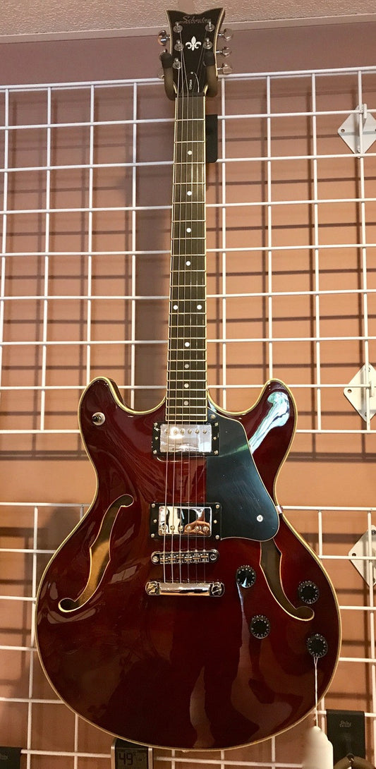 Schecter Corsair 1847 Gloss Walnut electric guitar with case
