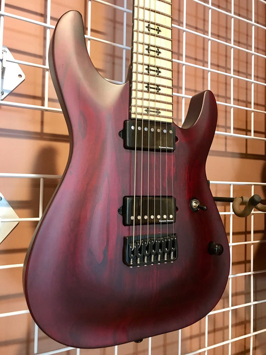 Schecter JEFF LOOMIS JL-7 423 NTVRS Vampyre Red Satin 7 string Guitar