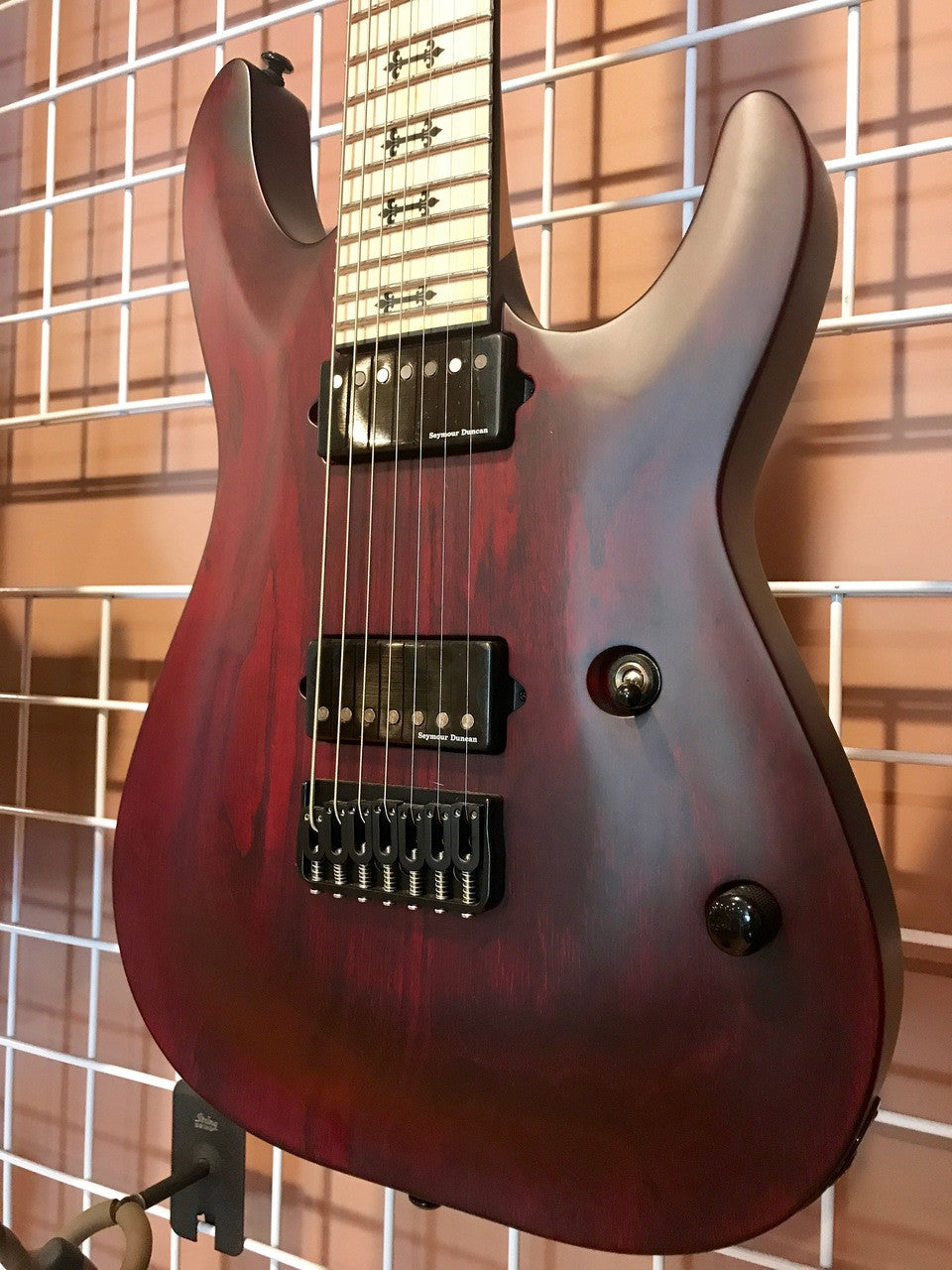 Schecter JEFF LOOMIS JL-7 423 NTVRS Vampyre Red Satin 7 string Guitar
