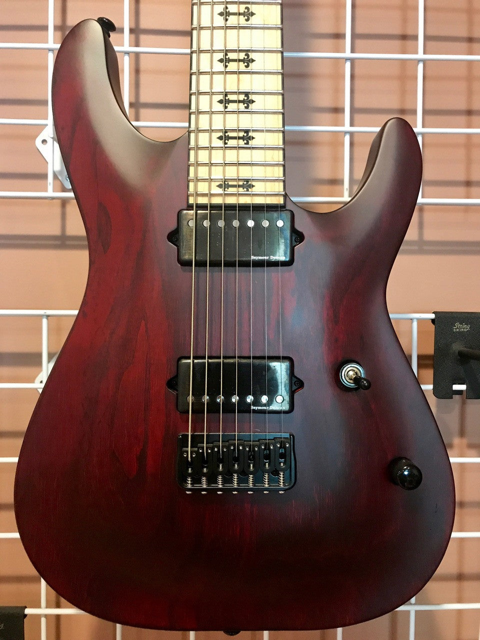 Schecter JEFF LOOMIS JL-7 423 NTVRS Vampyre Red Satin 7 string Guitar