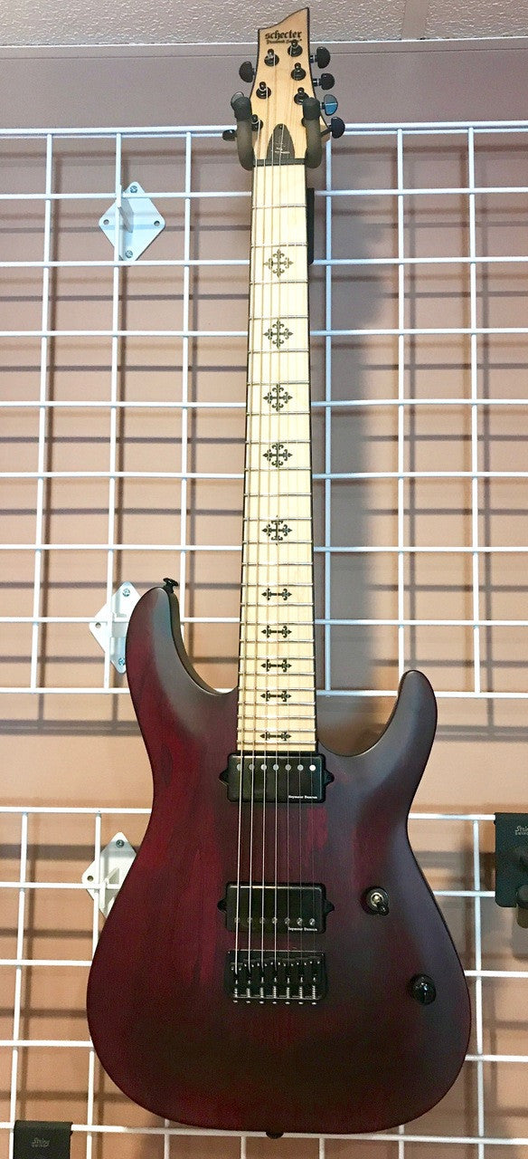 Schecter JEFF LOOMIS JL-7 423 NTVRS Vampyre Red Satin 7 string Guitar