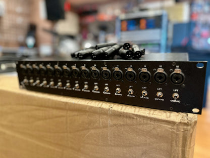 Redco in-ear 16 channel splitter ground lifts combo jacks DB25 snakes