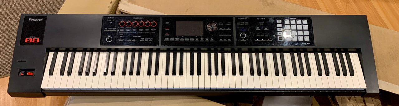 Roland FA-08 88 key piano action weighted synthesizer workstation B-stock