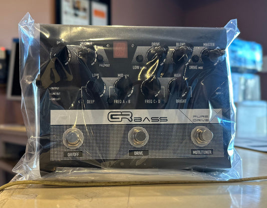 GR Bass Pure Drive Pedal Preamplifier Limited Black Edition open box