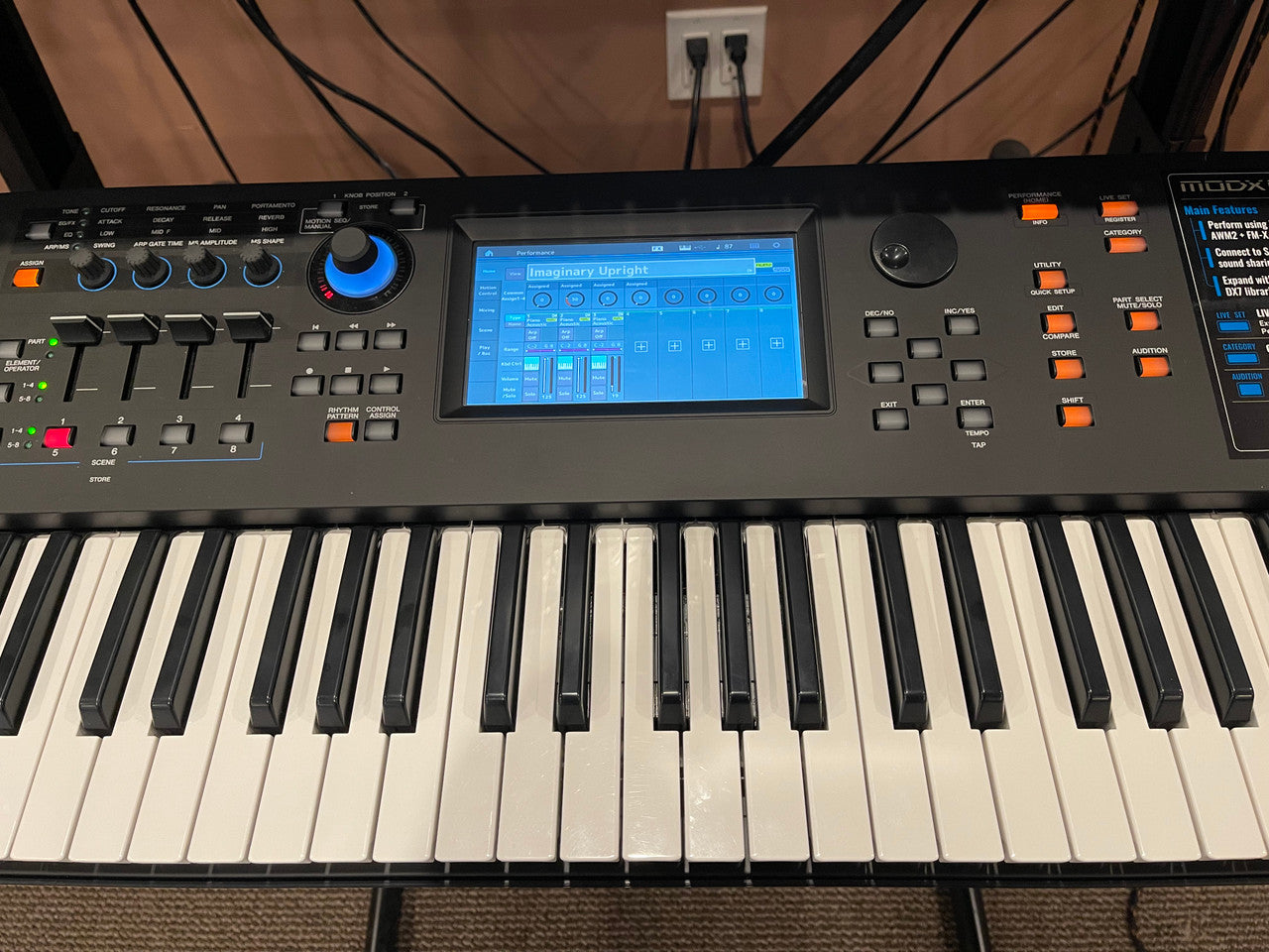 Yamaha MODX7 76 key synthesizer used