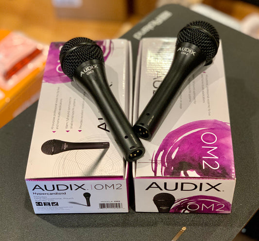2 Audix Om2 Dynamic Vocal Microphones