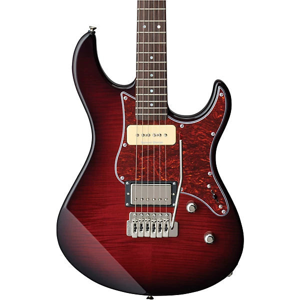 Yamaha Pacifica PAC611VFM DRB electric guitar display