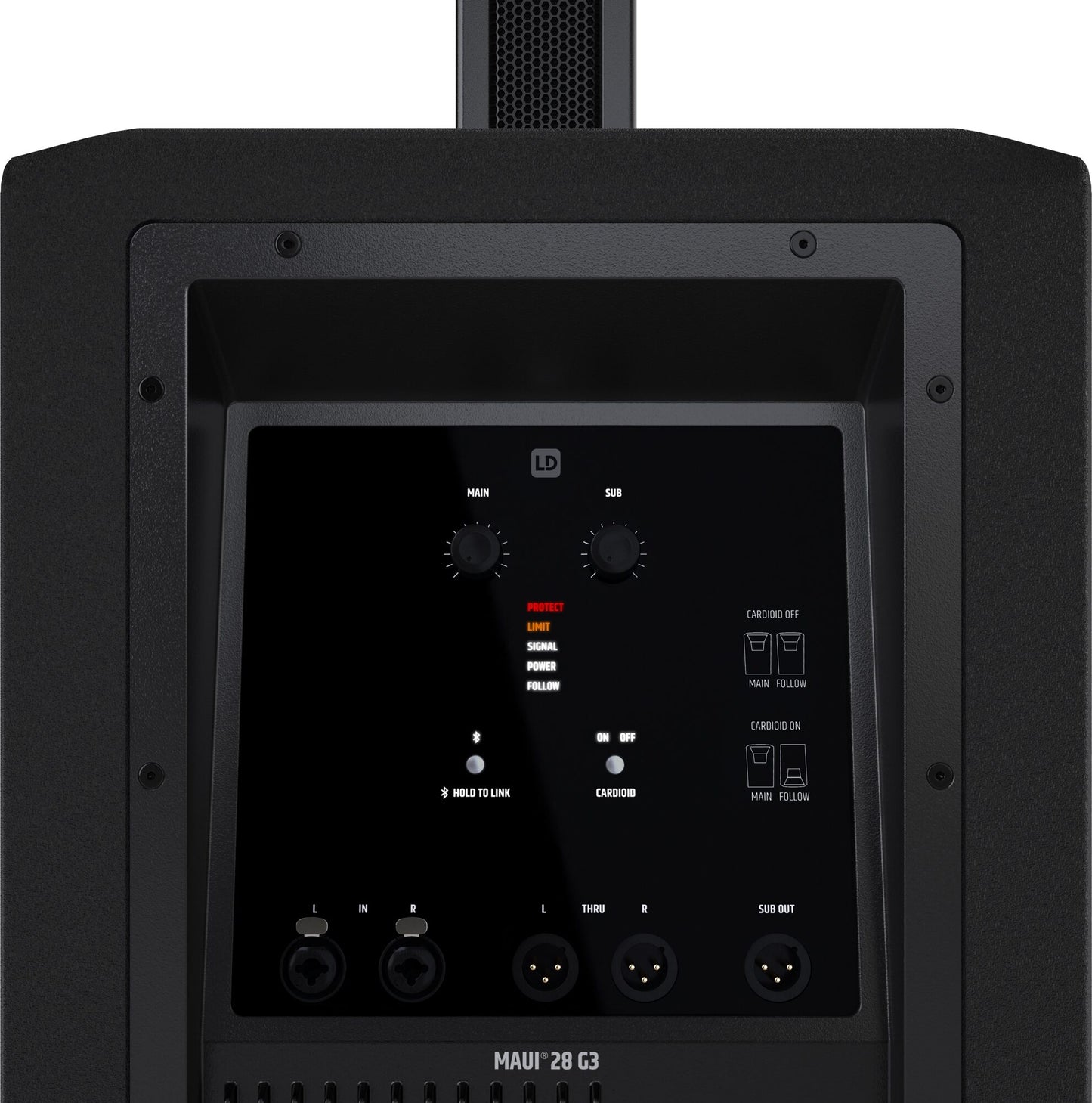 LD Maui 28 G3 Portable Line Array Speaker System with Transport Bags Open Box