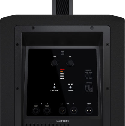 LD Maui 28 G3 Portable Line Array Speaker System with Transport Bags Open Box