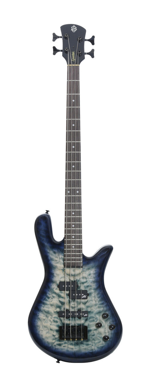 Spector Legend 4 Neck-Thru Blue Stain gloss 4 string electric bass guitar