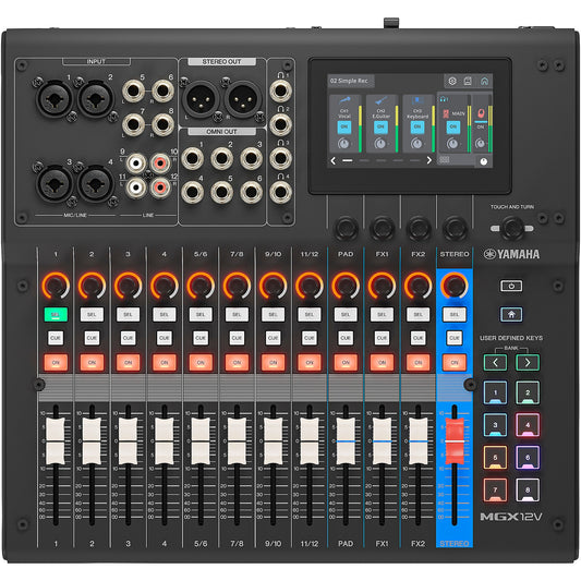 Yamaha MGX12V 18-Channel Digital Mixer With Video Interface Black
