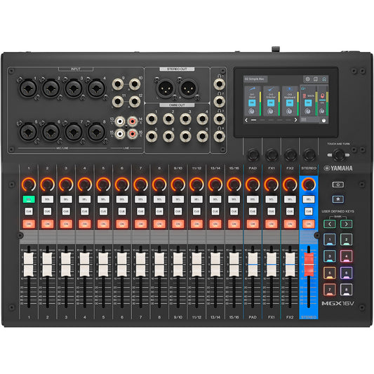 Yamaha MGX16V 22-Channel Digital Mixer With Video Interface Black