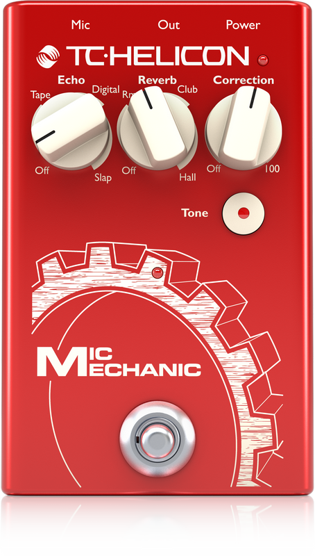 TC Helicon MIC MECHANIC 2 Vocal Effects pedal with Reverb Echo Pitch Correction