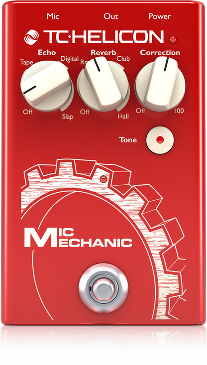 TC Helicon MIC MECHANIC 2 Vocal Effects pedal with Reverb Echo Pitch Correction