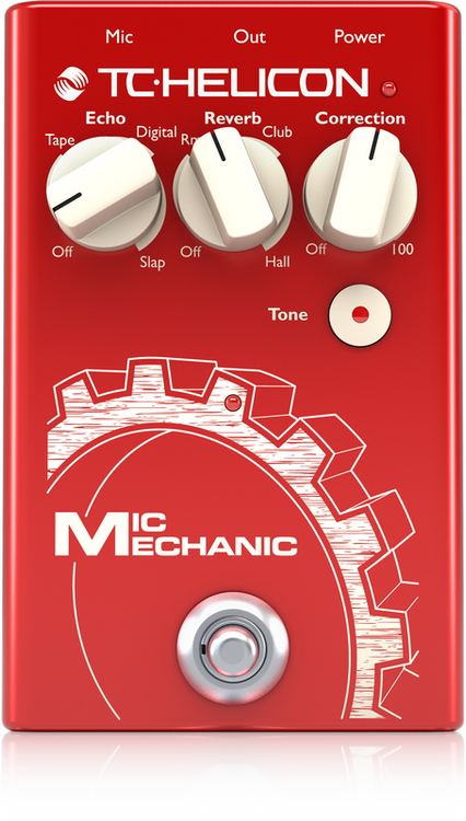 TC Helicon MIC MECHANIC 2 Vocal Effects pedal with Reverb Echo Pitch Correction