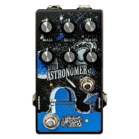 Matthews Effects Astronomer V2 3 knob reverb guitar pedal